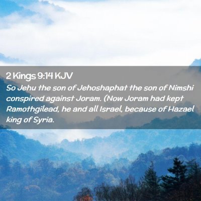 2 Kings 9:14 KJV Free Bible Images