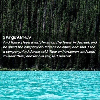 2 Kings 9:17 KJV Free Bible Images