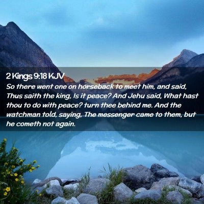 2 Kings 9:18 KJV Free Bible Images