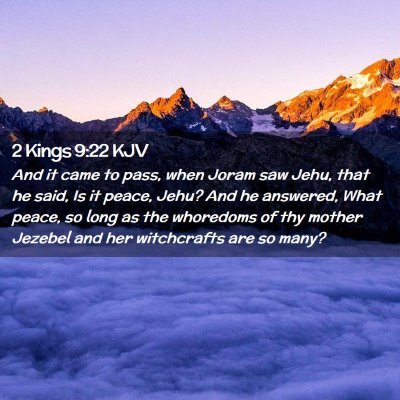 2 Kings 9:22 KJV Free Bible Images