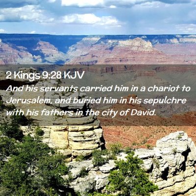 2 Kings 9:28 KJV Free Bible Images