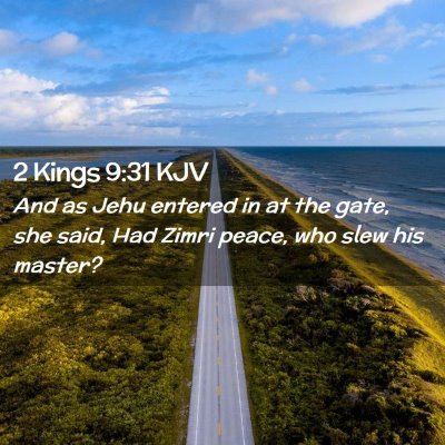 2 Kings 9:31 KJV Free Bible Images