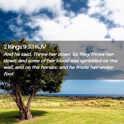 2 Kings 9:33 KJV Free Bible Images