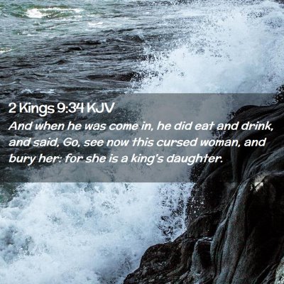 2 Kings 9:34 KJV Free Bible Images