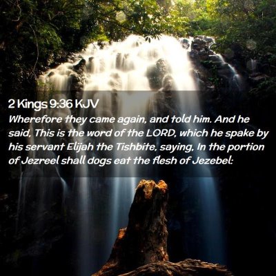 2 Kings 9:36 KJV Free Bible Images