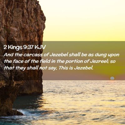 2 Kings 9:37 KJV Free Bible Images