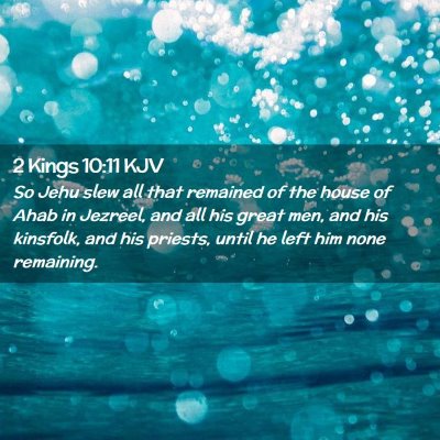 2 Kings 10:11 KJV Free Bible Images