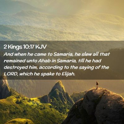 2 Kings 10:17 KJV Free Bible Images