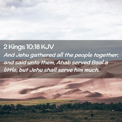 2 Kings 10:18 KJV Free Bible Images