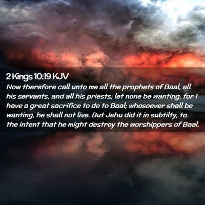 2 Kings 10:19 KJV Free Bible Images