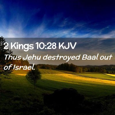 2 Kings 10:28 KJV Free Bible Images