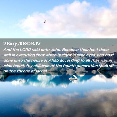 2 Kings 10:30 KJV Free Bible Images