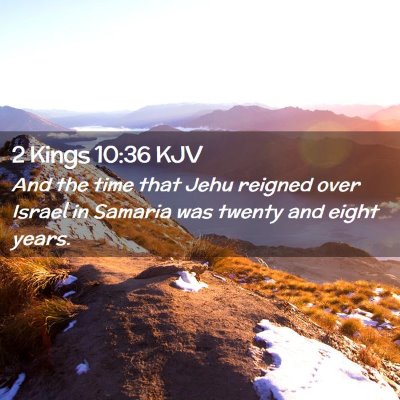 2 Kings 10:36 KJV Free Bible Images