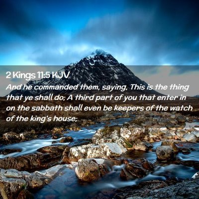 2 Kings 11:5 KJV Free Bible Images