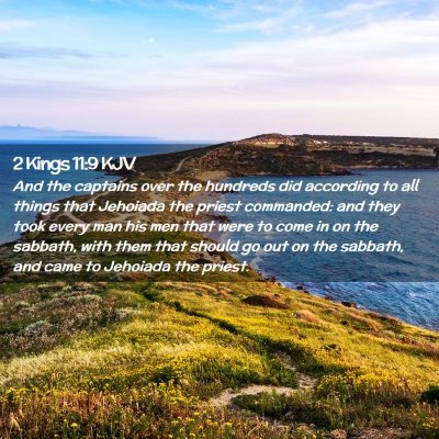 2 Kings 11:9 KJV Free Bible Images