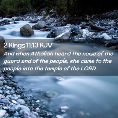 2 Kings 11:13 KJV Free Bible Images