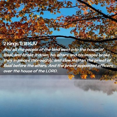 2 Kings 11:18 KJV Free Bible Images