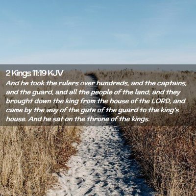 2 Kings 11:19 KJV Free Bible Images