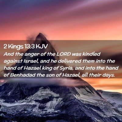 2 Kings 13:3 KJV Free Bible Images