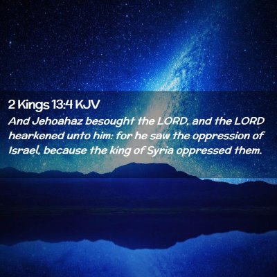 2 Kings 13:4 KJV Free Bible Images