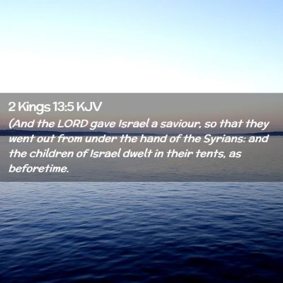 2 Kings 13:5 KJV Free Bible Images