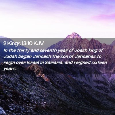 2 Kings 13:10 KJV Free Bible Images