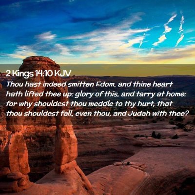 2 Kings 14:10 KJV Free Bible Images