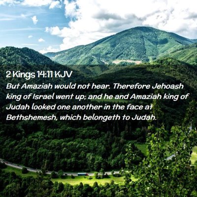 2 Kings 14:11 KJV Free Bible Images