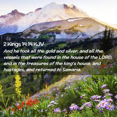 2 Kings 14:14 KJV Free Bible Images