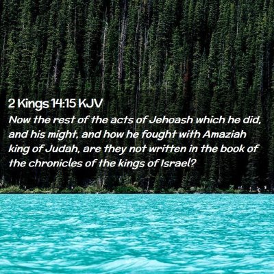 2 Kings 14:15 KJV Free Bible Images