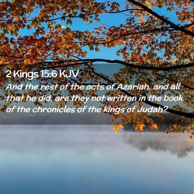 2 Kings 15:6 KJV Free Bible Images