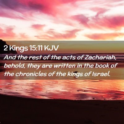 2 Kings 15:11 KJV Free Bible Images