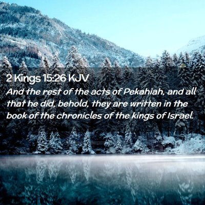 2 Kings 15:26 KJV Free Bible Images