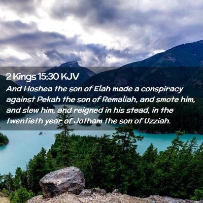 2 Kings 15:30 KJV Free Bible Images