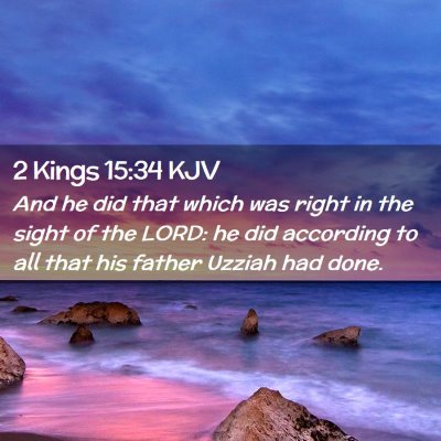 2 Kings 15:34 KJV Free Bible Images