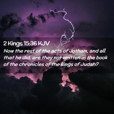 2 Kings 15:36 KJV Free Bible Images