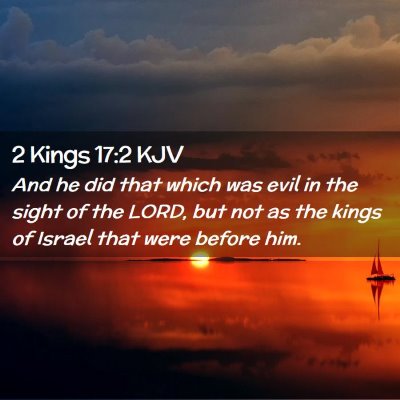 2 Kings 17:2 KJV Free Bible Images