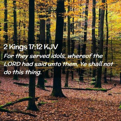 2 Kings 17:12 KJV Free Bible Images