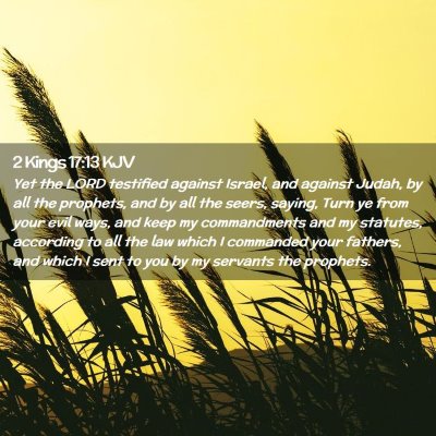 2 Kings 17:13 KJV Free Bible Images