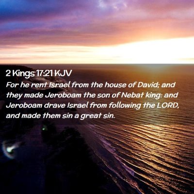 2 Kings 17:21 KJV Free Bible Images