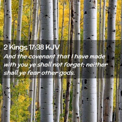 2 Kings 17:38 KJV Free Bible Images