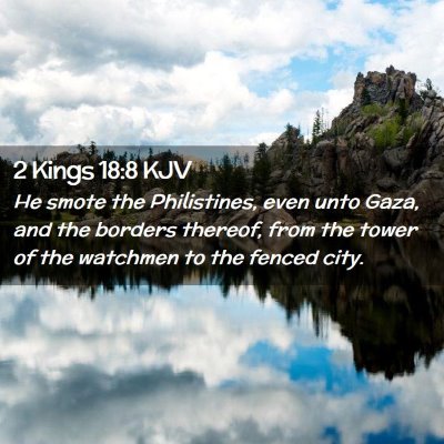 2 Kings 18:8 KJV Free Bible Images