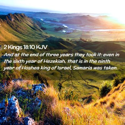 2 Kings 18:10 KJV Free Bible Images