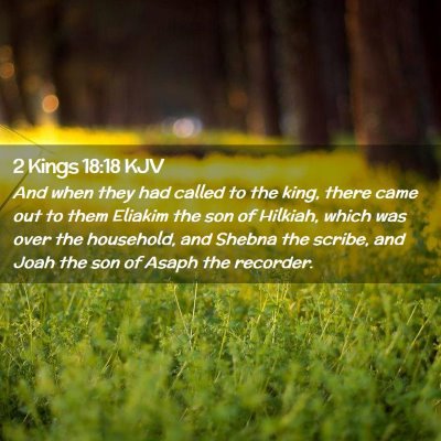 2 Kings 18:18 KJV Free Bible Images