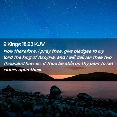 2 Kings 18:23 KJV Free Bible Images