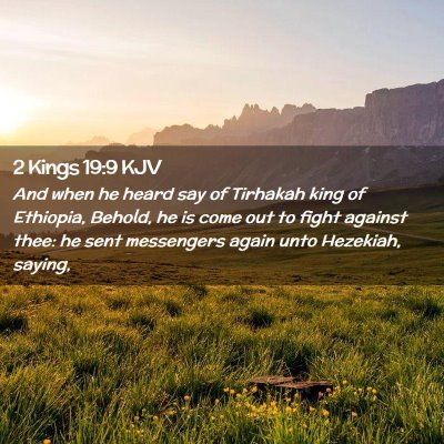 2 Kings 19:9 KJV Free Bible Images