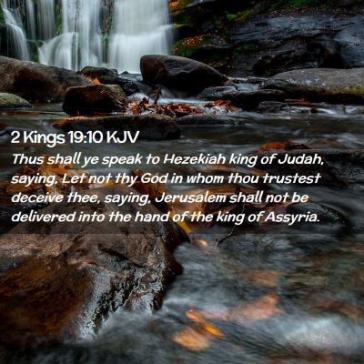 2 Kings 19:10 KJV Free Bible Images