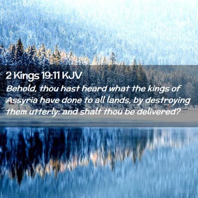 2 Kings 19:11 KJV Free Bible Images