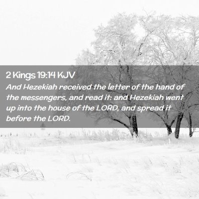 2 Kings 19:14 KJV Free Bible Images