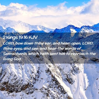 2 Kings 19:16 KJV Free Bible Images